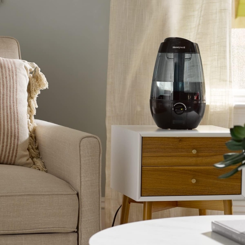 Honeywell HUL535BC Ultrasonic Cool Mist Humidifier, with Variable Output Control, Auto Shut-off, Ultra Quiet Operation, Directional Mist Outlet, Cool
