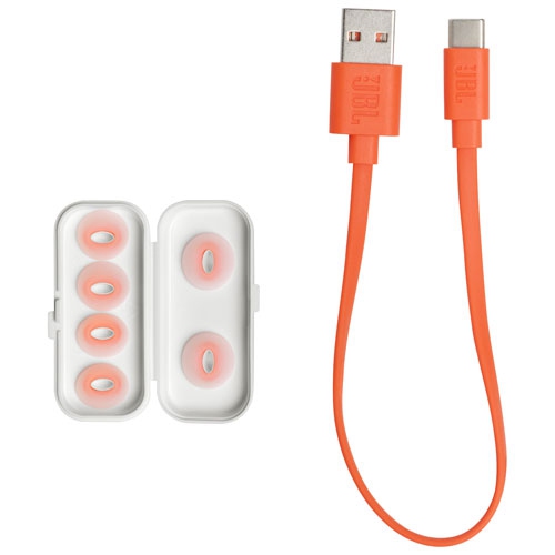 Open Box - JBL Tune Flex In-Ear Noise Cancelling True Wireless Earbuds - White