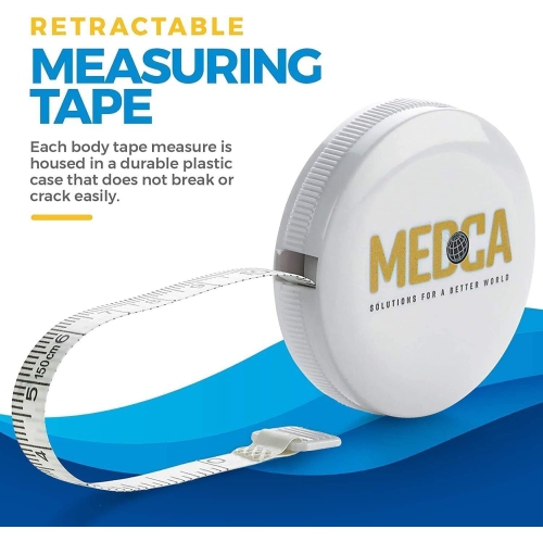 Medca Body Tape Measure - Measuring Tape for Body and Body Fat Measuring Device Fitness & Weight Monitors, Retractable Tapes Measure Ruler for