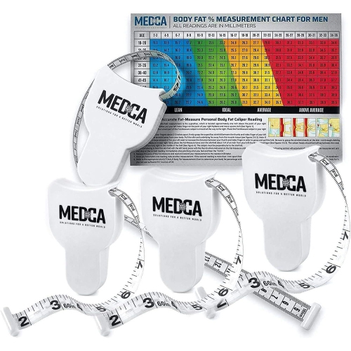 (Paquet de 4) rubans à mesurer pour les moniteurs de poids corporel et gras, règle de mesure rétractable pour mesurer le gras corporel aide à