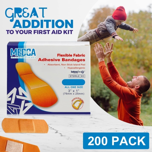 Flexible Fabric Bandages - Flex Fabric Adhesive Bandages Finger-Tip Bandages Knuckles and Thumb Bandages for Finger Care and to Protect Wounds from