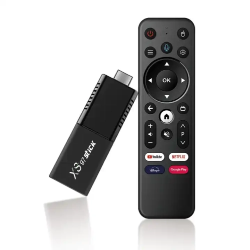 XS97 4k Mini TV Stick - Dongle 5G, Wifi, Bluetooth Voice Remote Control, 2GB/16GB, Android 10