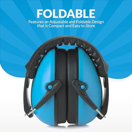 Casque antibruit pour protection auditive et réduction du bruit de Medca - léger, réglable et pliable Nrr 20db