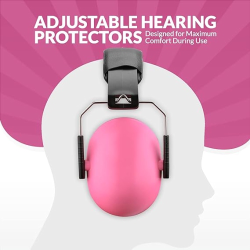 Medca Hearing Protection and Noise Reduction Earmuffs - Lightweight, Adjustable and Foldable Nrr 20db