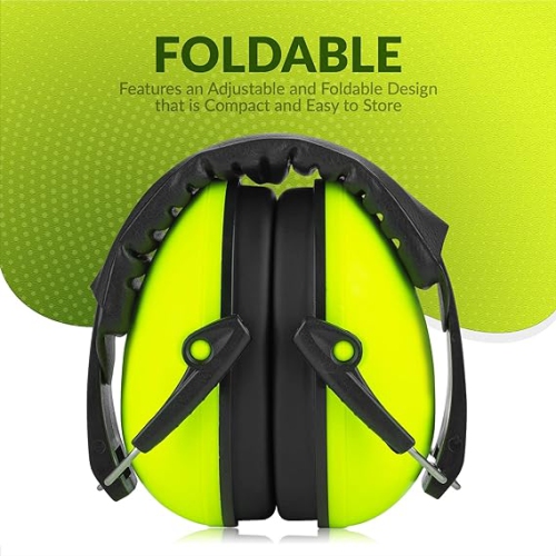 Casque antibruit pour protection auditive et réduction du bruit de Medca - léger, réglable et pliable Nrr 20db