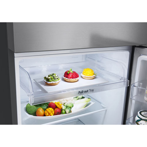 LG 24" 11.1 Cu. Ft. Top Freezer Refrigerator - Platinum Silver