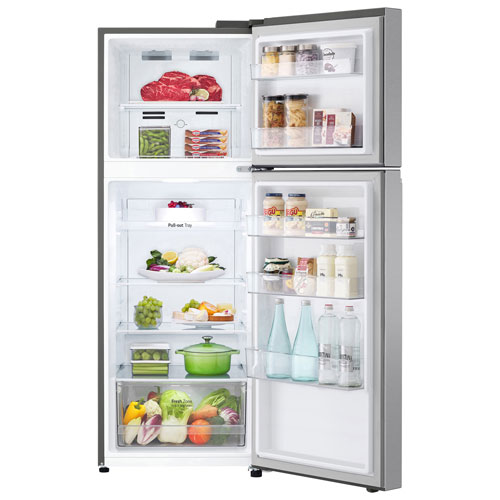 LG 24" 11.1 Cu. Ft. Top Freezer Refrigerator - Platinum Silver