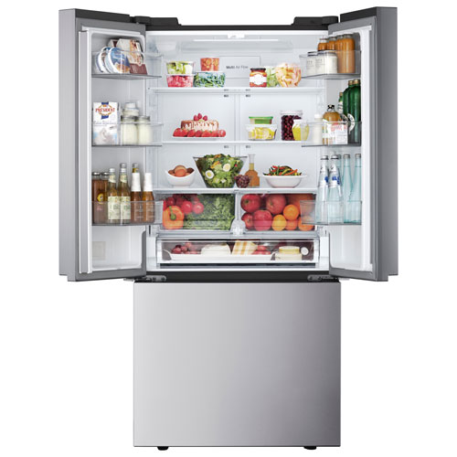 LG 33" 21 Cu. Ft. Counter-Depth French Door Refrigerator with Ice Dispenser - Stainless Steel