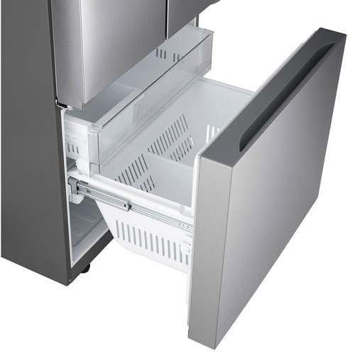 Réfrigérateur à deux portes à profondeur de comptoir 21 pi³ 33 po avec distributeur de glaçons de LG (LF21C6200S) - Inox