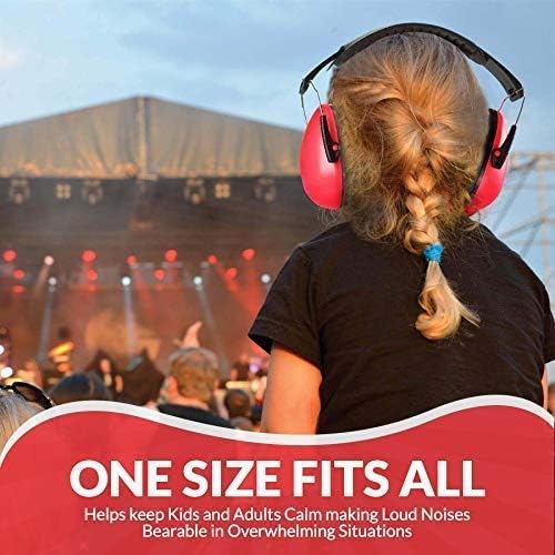 Medca Hearing Protection and Noise Reduction Earmuffs - Lightweight, Adjustable and Foldable Nrr 20db