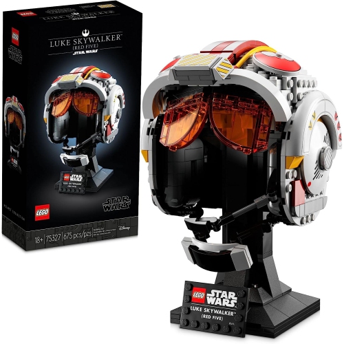 LEGO Star Wars Luke Skywalker Red 5 Helmet for Adults 75327, Buildable Display Model, Collectible Decor for Home or Office, Great Birthday for Husban