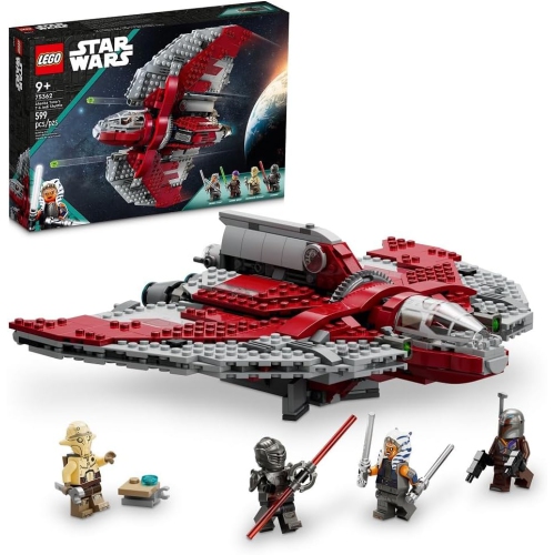 LEGO Star Wars Ahsoka Tano’s T-6 Jedi Shuttle Playset Based on The Ahsoka Series, Show Inspired Building Toy for Ahsoka Fans Featuring a Buildable St