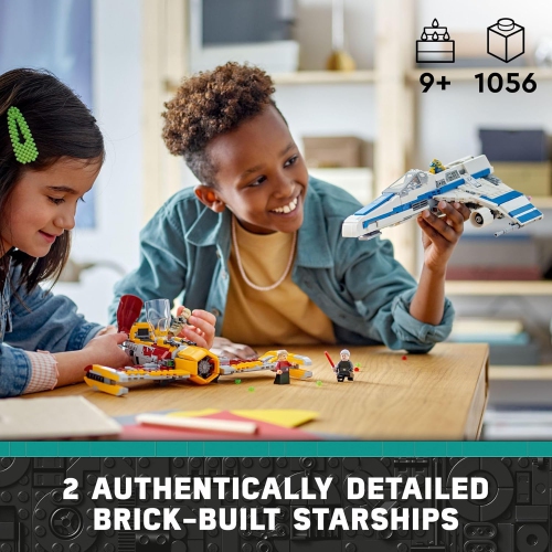 LEGO Star Wars: Ahsoka New Republic E-Wing vs. Shin Hati’s Starfighter Playset Based on The Ahsoka Series, Show Inspired Building Toy for Ahsoka Fans