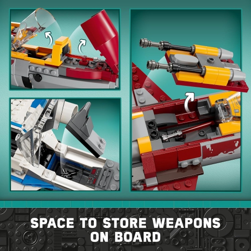 LEGO Star Wars: Ahsoka New Republic E-Wing vs. Shin Hati’s Starfighter Playset Based on The Ahsoka Series, Show Inspired Building Toy for Ahsoka Fans