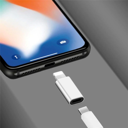 Adaptateur USB-C femelle à Lightning mâle type C port de chargeur compatible avec Apple iPhone 13 12 11 Pro Max Mini XS se 7 X XR 8 plus iPad Câble