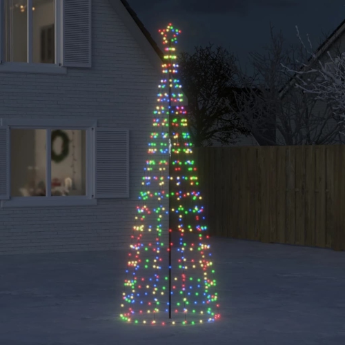 VIDAXL  Christmas Tree Light With Spikes 570 Leds Colourful 300 Cm