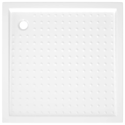 vidaXL Shower Base Tray with Dots White 90x90x4 cm ABS