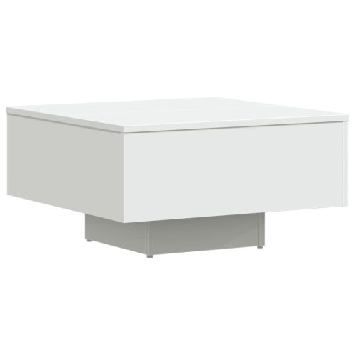 Table basse VidaXL en bois d'ingénierie blanc 60 x 60 x 31,5 cm