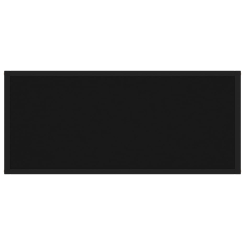 vidaXL Console Table Black 80x35x75 cm Tempered Glass