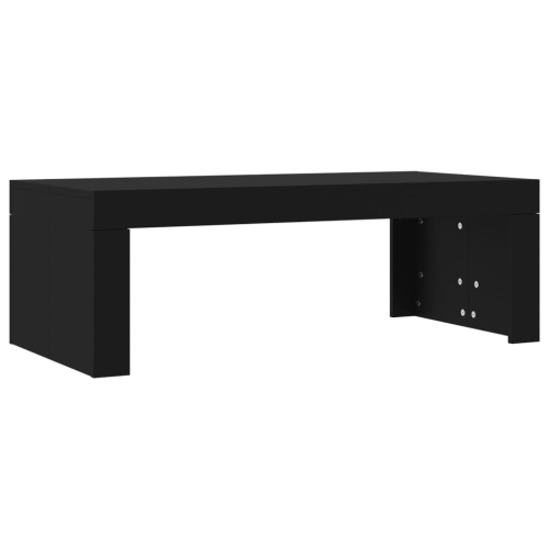 VIDAXL  Coffee Table 102X50X36 Cm Engineered Wood In Black