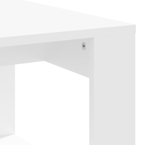 Table basse de style 35 cm, 22 x 50 x 30 po, blanc
