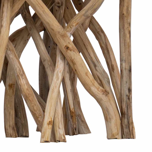 Table basse en bûches 40 x 40 x 40&nbsp;cm de VidaXL, mélange de bois recyclé