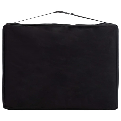 vidaXL Foldable Massage Table 2 Zones Aluminium Pink