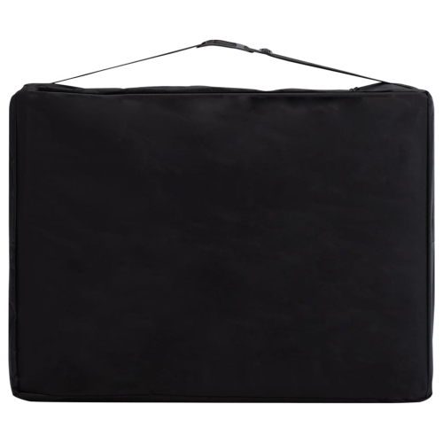 vidaXL Foldable Massage Table 2 Zones Wood Pink