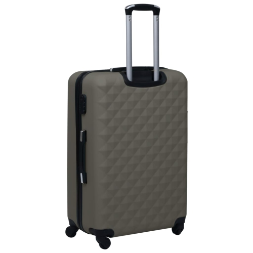 Valise rigide en ABS anthracite vidaXL
