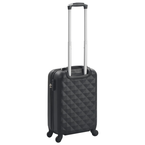 Valise rigide en ABS noir vidaXL