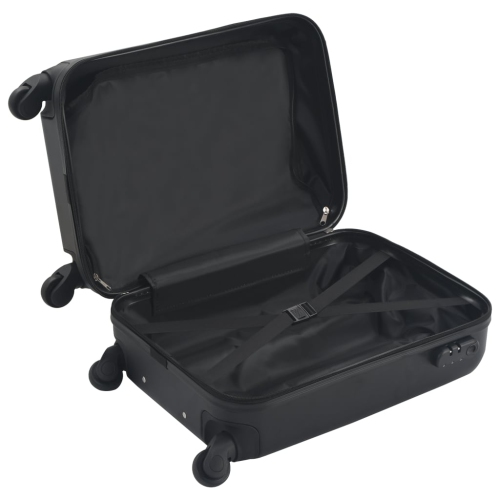 Valise rigide en ABS noir vidaXL