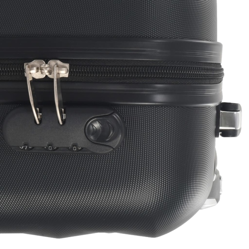 Valise rigide en ABS noir vidaXL