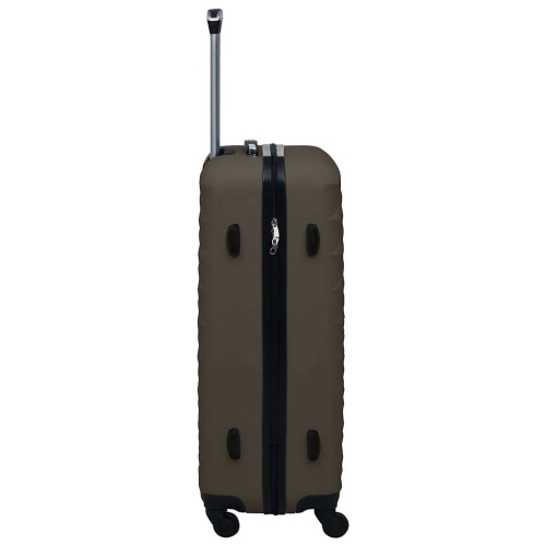 vidaXL Hardcase Trolley Set 3 pcs Brown ABS