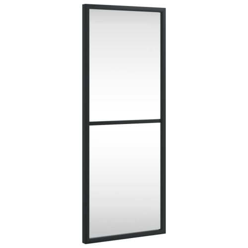 vidaXL Wall Mirror Black 20x50 cm Rectangle Iron