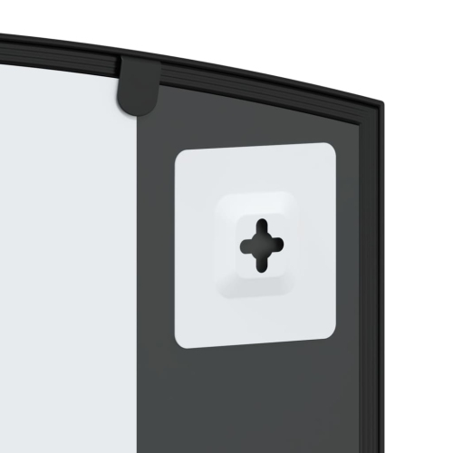 vidaXL Wall Mirror Black 100x60 cm Arch Iron