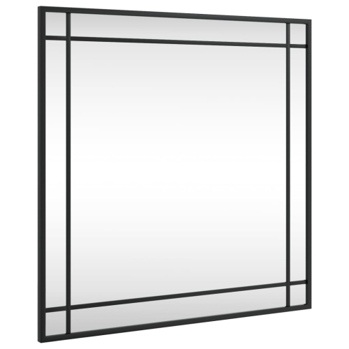 VIDAXL  Wall Mirror 60X60 Cm Square Iron In Black