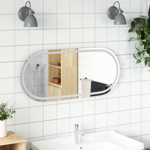 VIDAXL  Led Bathroom Mirror 100X45 Cm Oval