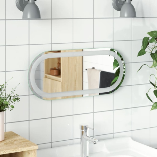 VIDAXL  Led Bathroom Mirror 60X25 Cm Oval