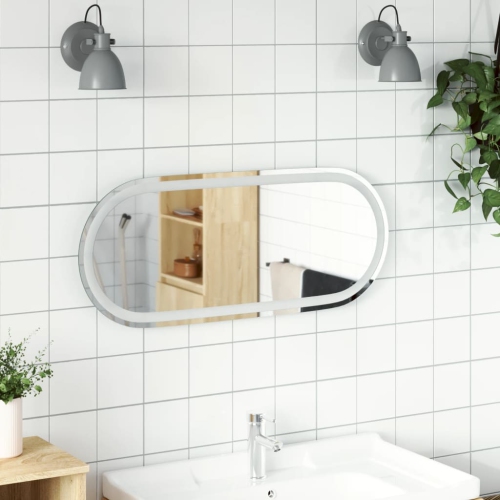 VIDAXL  Led Bathroom Mirror 90X40 Cm Oval