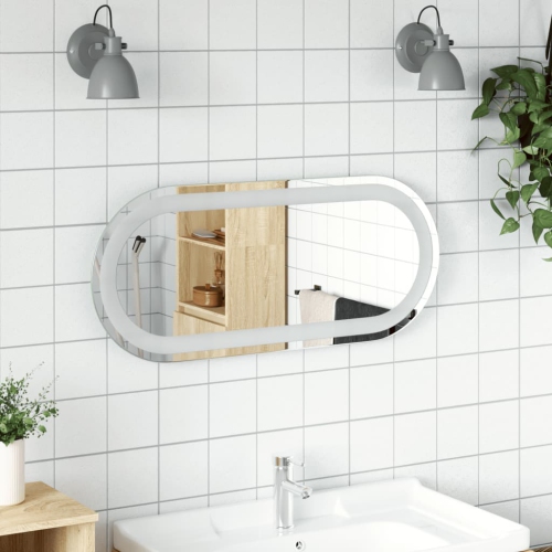 VIDAXL  Led Bathroom Mirror 70X30 Cm Oval