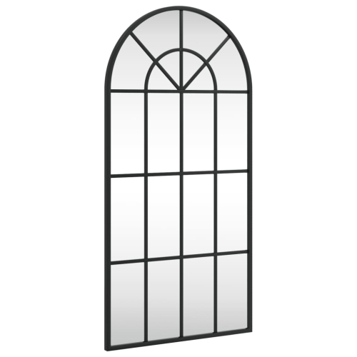 VIDAXL  Wall Mirror 40X80 Cm Arch Iron In Black