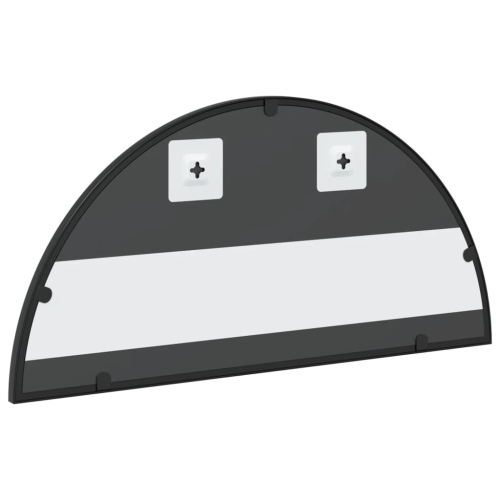 vidaXL Wall Mirror Black 60x30 cm Arch Iron