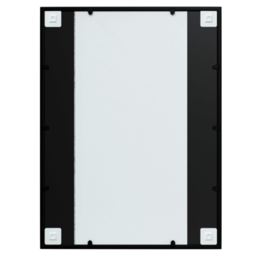 vidaXL Wall Mirrors 3 pcs Black 80x60 cm Metal