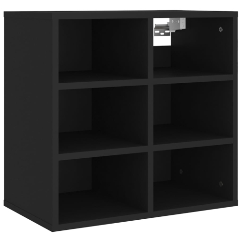 vidaXL Shoe Cabinet Black 52.5x30x50 cm