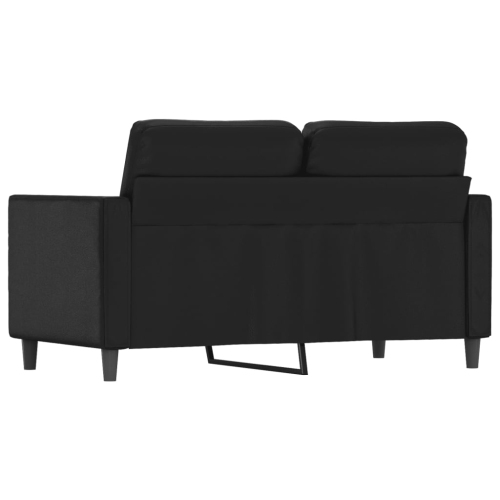 vidaXL 2-Seater Sofa Black 120 cm Faux Leather