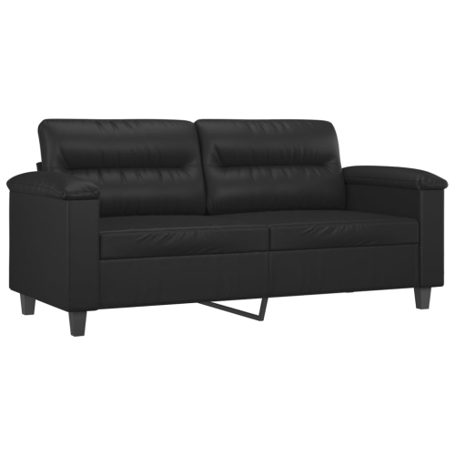 VIDAXL  2-Seater Sofa 140 Cm Faux Leather In Black