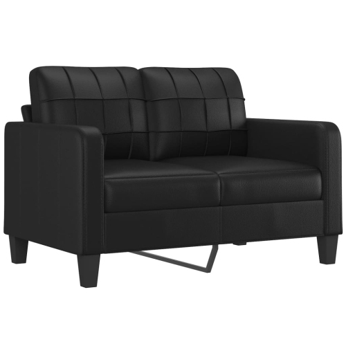 VIDAXL  2-Seater Sofa 120 Cm Faux Leather In Black