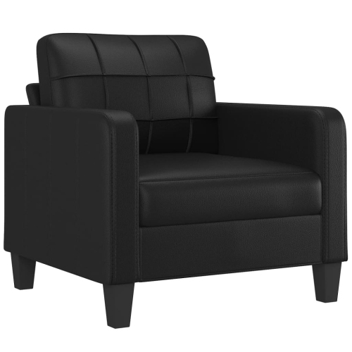 VIDAXL  Sofa Chair 60 Cm Faux Leather In Black