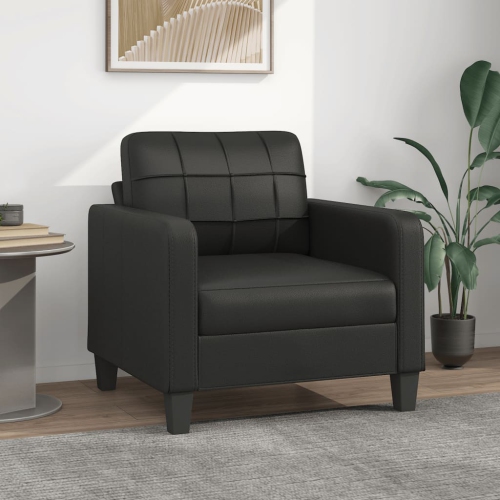 vidaXL Sofa Chair Black 60 cm Faux Leather