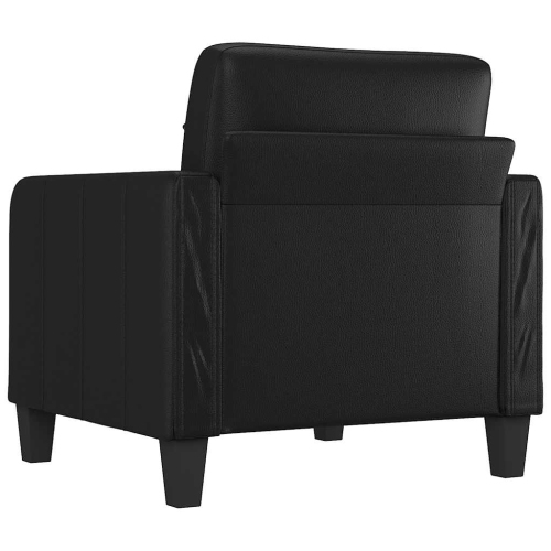 vidaXL Sofa Chair Black 60 cm Faux Leather